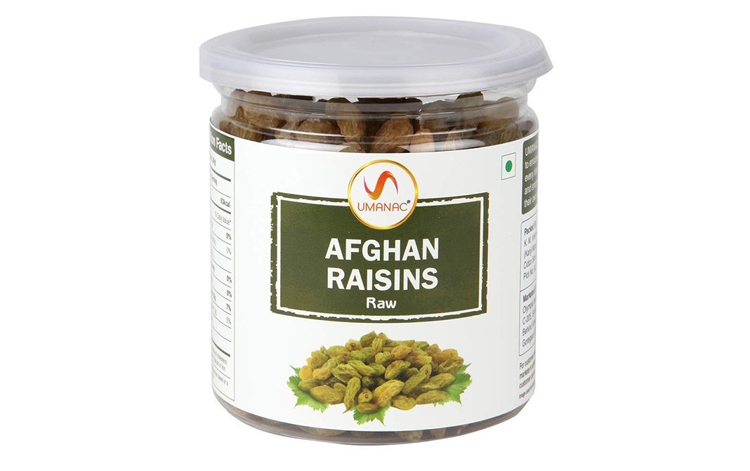 Umanac Afghan Raisins, Raw    Jar  250 grams
